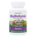 NaturesPlus Animal Parade Laste näritav multivitamiin - Viinamarjamaitse - 180 loomakujulist tabletti, pakend 2 - Tervise ja heaolu edendamine - taimetoitlane, gluteenivaba - 180 kogu serveerimine