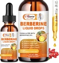 Berberine Supplement Vedelad tilgad koos Ceyloni kaneeliga, Mõru melon immuunsüsteemi ja seedesüsteemi toe jaoks - Premium Berberine 1500mg koos puhta tseiloni kaneeliga