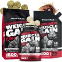 Bully Max Dog Weight Gainer Chews (75pc närimist) & Lihaste Ehitaja tabletid (60 vahekaarti) & 3-in-1 Vedel Lihaste Ehitaja Lisakomplekt või kutsikad & Täiskasvanud, Kõik tõud - Tervislik kasv ja Vitality Support