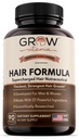Kasvatage vitamiini Kõik ühes juuste valemis meestele ja naistele - Advanced Hair Formula sisaldab biotiini, Saw Palmetto, DHT Blocker & Trace Minerals - Juukselisandid juustele, nahale ja küüntele - 90 kapslit