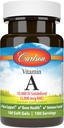 Carlson - A-vitamiin Lahustub, 10000 IU (3000 mcg RAE), vees lahustuv, nägemus Tervis, 100 Softgels