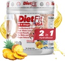 DIETFIT | Pre-Workout ja Diuretic 300 Grams | Hydroboost 2-in-1 | Pre-Workout & Diuretic | Intense Energy | Ananass Maitse | 30 Servings | Fitness Supplements