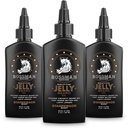 Bossman Jelly Beard Oil meestele 3 Pack (12 oz kokku, Stagecoach lõhn) - pehmed, niisutab ja tingimused looduslike koostisosadega