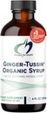 Disainid tervise ingveri juure siirup Honey + Wild Cherry koorega - ingveri-Tussini siirupi vedel immuuntoetuslisand - mõeldud kurgu rahustamiseks (47 Servings / 4 Fl Oz)