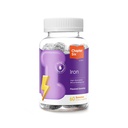 Zahler Peatükk Kuus Raudkummid, Raualisand C-vitamiiniga täiskasvanutele, Kosher, 60 Maitsestatud Kummid (10MG)