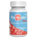 Proferrin Forte-12mg kõrge absorbeeriva heme raudpolüpeptiidiga. Lihtne Gut. 90 tabletid. 1mg foolhapet, et aidata punaste vereliblede tootmist. Ei mõjuta kohv, kaltsium ega PPI.
