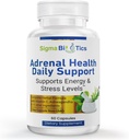 Sigma Biotics Adrenal Health Daily Support - Adaptogeensete maitsetaimede, vitamiinide ja aminohapetega neerupealiste tugilisa - mitte-GMO neerupealiste kompleks energia ja elujõulisuse jaoks - 60 kapslit
