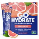 GoHydrate Madal naatriumelektrolüüdid Pulberpakendid Suhkruvaba - Kiirhüdraat Päevane Joogisegu - Nullsuhkur Vesi Maitsepakett D-vitamiiniga - (Grapefruit, 30 pakki)