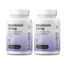 Melatoniin 20mg Kiiresti lahustuvad tabletid - kõrge potentsi, kiire tegutsemine, loomulik unetoetus - uneabivahendid täiskasvanutele - mitte-groggy, ravimivaba valem - 120 unepillid - pakendis 2