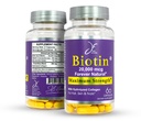 JE Looduslik Biotin juuste nahk ja küüned Vitamiinid, C-vitamiin, biotiin ja kollageen Toidulisandid, mis muudavad juuksed kasvavad kiiremini ja kauem, igas vanuses, 60 kapslit Biotin 20000mcg maksimaalne tugevus.