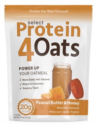 PEScience Protein4Oats, Valgupulber, mis teeb hämmastava maitsega Valgukaerajahu, vadaku ja kaseiiniga, gluteenivaba, maapähklivõi ja mesi, 12 serveerimist