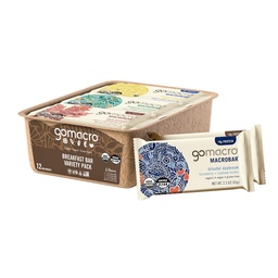 GoMacro Macrobar Orgaaniline Vegan Valgubaarid, Hommikusöögi Variety Pack, 12 Count