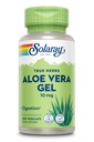 SOLARAY Aloe Vera geeli kontsentratsioon 200X - samaväärne 2000mg värske geel, Aloe Vera kapslid ingveri, piparmündi ja peterselliga, taimse tervise tugi, vegan, mitte-GMO, 60-päevane garantii, 100 serveerimist