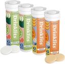 Joogiklaasid Sidrun-Lime & Orange Electrolyte tabletid (4) Tube Bundle | Citrus Hydration Combo Pack | Maitsev looduslik maitse – 0g suhkur – igapäevane kasutamine | 40 serveerimist - 10 tabletti tuubi kohta