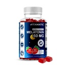 Vitamatic Sugar Free Melatoniin 60 mg - 60 Taimetoitlaste Gummies - Mitte-Habit Forming Supplement