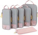 BAGSMART 6 set /4 set/2 set Compression Packing Cubes for Travel, Lightweight Pagasikorraldaja kotid, Durable Space Saver Bags Travel Essentials
