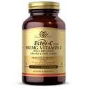 Solgar Ester-C Plus 500 mg C-vitamiini (askorbaadi kompleks), 100 taimset kapslit - õrnad ja mittehappelised - antioksüdandid ja immuuntoetus - mitte GMO, vegan, gluteenivaba, kosher - 100 serveerimist