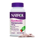 Natrol Melatoniin 10mg Kiiresti Lahustuvad Tabletid - Maasikas Maitse, 75 Count, Sleep Support, Kiire Lahustada Melatoniini Täiskasvanutele, 75-päevane pakkumine