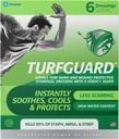 TURFGUARD Hydrogel Turf Burn Dressing X-static Silver - Cooling Relief, FDA Cleared, Antimicrobial Protection, & Moist Healing Patch for Burns & Wounds, 2 " x 3" Kleit, 6 Pack, Medagel