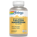 SOLARAY Kaltsium Magneesiumilisand, magneesiumi ja kaltsiumi lisandid naistele ja meestele, 2: 1 suhe, luu tervis ja tugevus, vegan, kõrge imendumine, 60-päevane garantii, 45 Servings, 180 VegCaps