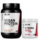 BPN Vegan Maapähklivõi Küpsiste Proteiin + Strong Reds Strawberry Bundle