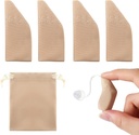 Nuanchu 2 pakendid Kuulmisabi Mugavuskaitse ladustamiskoti kuulmisabi kattega 1" kuni 1.25 "Kaitsta võimendeid mustuse, higi, tuule eest" (Fits 1" kuni 1.25, Khaki)