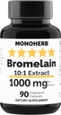 MONOHERB Bromelain Extract 1000 mg - 90 taimset kapslit