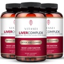 VITASEI Maksapuhastus Detox & Repair , Maksakompleks W / piimaohaka ekstrakt , gartsiinia , kurkumiin C3, tugi Taimne lisand , Detox valem naistele ja meestele , 60 kapslit ( pakendis 3 )