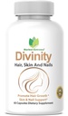 Divinity Hair, Skin and Nails 60 Capsules 5000 mcg Biotin P-amino Benzoic Acid, Horsetail extract, Fo-Ti, Bamboo extract, Stinging Nettle, Chinese Peony, Spirulina, Saw Palmetto