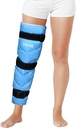 REVIX Full Leg Ice Pack Wrap ümber kogu jala, korduvkasutatav geel Külmmähis puusa, reie ja põlve jaoks, pehme külmpressitud jääpakend 3 rihmaga