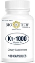 Bio- Tech Pharmacal K1- 1000 ( vitamiin K1) 100 kapslit - 3 pakendit