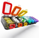 Fullicon Weekly Pill Organizer 7 päeva Ultra Niiskus ja Spill Proof Daily Pill Box, Suur Meditsiinijuhtum Turvaline Buckle, Kompaktne Reisipillide Konteiner Pill, Vitamiin Ja Kalaõli (Vikerkaare Must)