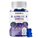 Alpha GPC koliin Gummies 600mg koos fosfatidüülseriini ja Bacopa - 3-in-1 aju toetus mälule, fookusele ja pikaajalisele kognitiivsele tervisele - suhkruvaba, looduslik valem, 60 loend