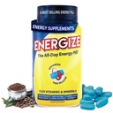 iSatori Energize Kofeiinipillid - kiire toimega kogu päeva energia lisand koos aja vabastamise kofeiini ja loodusliku nootroopse toetusega - Ei Jitters ega Crash - energia vitamiinid meestele ja naistele - (84 tabletti)
