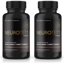 (2 Pack) NeuroTest Kapslid - NeuroTest Dietary Supplement for Men, NeuroTest Daily Formula üldise heaolu ja tippjõudluse jaoks, Advanced Formula pillid, Neuro Test Reviews (120 kapslit)
