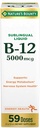 Nature's Bounty Vitamiin B12 5000 mcg Sublingual Vedelik, südame-veresoonkonna tervise ja rakuenergia toetus, 2 Fl Oz (1 loend)
