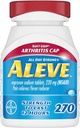 Aleve Pehme Grip Artriit Cap tabletid, kiire tegutsemine kogu päeva valu leevendamiseks peavalu, lihasvalu ja palaviku vähendamine, Naproxen naatriumkapslid, 220 mg, 270 Count