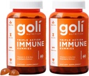 Goli Immune Vitamiin Gummy - 120 Count - Elderberry, Vitamiin C, D & Tsink, Vegan, Non-GMO, Gluteenivaba & želatiin-vaba, Pakend 2