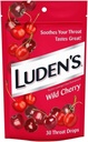 Luden's Throat Drops Wild Cherry 30 tilka (3 PACK)