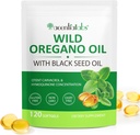 Oil of Oregano Softgels, 120 Count Oregano Oil Supplement kapslid, 2 in 1 6000mg Oil of Oregano with Black Seed Oil 200mg, Organic Oregano Oil Extract, Non-GMO, Gluteenivaba