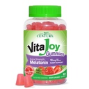 21st Century Healthcare VitaJoy Extra Tugevus Melatoniin 10 mg Gummies, maasikas, 60 krahv, punane, 0,43 naela, (pakk 1)