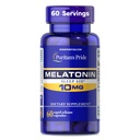 Puritan's Pride Premium Super Tugevus Melatoniin 10mg Sleep Aid, Dietary Supplement heli, puhata ja pikema une tugi, 2 kuu pakkumine, 60 kiire vabastamise kapslid