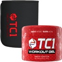 TC1 Sweat More Bundle sisaldab regulaarse suurusega higivööd ja paikset higigeeli treeningu tõhustajat kapsaitsiiniga