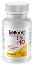 MediNatura ReBoost Zinc +10 MAX külma ja gripi sümptomite leevendamine kiire toimega, mitteuimas looduslik rahustav homöopaatiline aitab leevendada kogu keha ebamugavust, köha, väsimust, ummistusi - Sidrun - 60 tabletti