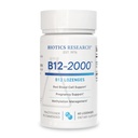 Biotics Research B12-2000TM Vitamiin B12 2000 mcg, B6, folaat-B12 sublingvaalsed kreemid, metüülimise tugilisand, kõrge potentsi, väga imenduv, looduslik, marjamaitse, lahustub kergesti–60 loend