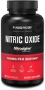 Jacked Factory Essentials Lämmastikoksiidi Booster - patenteeritud seotud L-arginiin Silikaat 1500mg Pre treening täiendada lihaste kasvu, pumbad, vaskulaarsus ja energia - 90 Veggie pillid