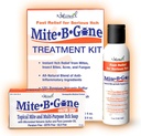 Mite-B-Gone'i ravikoht ja seep | Looduslik leevendus akne, putukahammustuste, naha punetuse ja sügeluse, ebamugavuse ja Rosacea jaoks | Lastele ja täiskasvanutele ohutu | Ravikomplekt