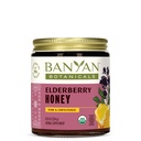 Banyan Botanicals Orgaaniline Elderberry Honey - Sambucus, Amla ja vahukommi - Elderberry Immune Support for Kids & Adults * - 8,25 Oz - toores, filtreerimata, tolmeldaja-sõbralik, jätkusuutlikult hangitud, Fair Wild