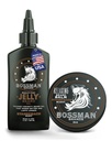 Bossman Jelly Beard Oil for Men & Beard Balm for Men Combo - Softens, Tames niisutab ja tingimused - Stagecoach lõhn - looduslikud koostisosad ja valmistatud USA-s