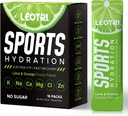 Suhkruvaba elektrolüütpulbri pakendid - Sport Hüdraadijoogi Segu Lisand, Keto Sõbralik 6 võtme elektrolüüti, rikas vitamiini B ja C, 1000mg BCAA - Ilma suhkruta, 16 pulgad, lubi ja oranž maitse